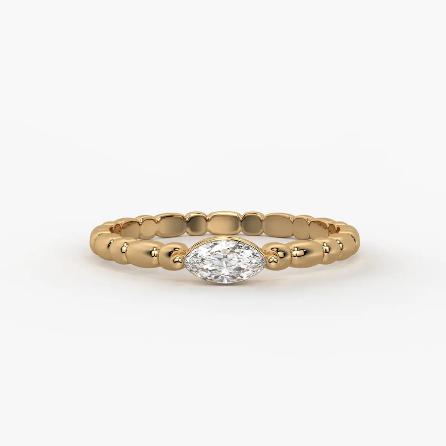 Sienna Marquise Beaded Ring