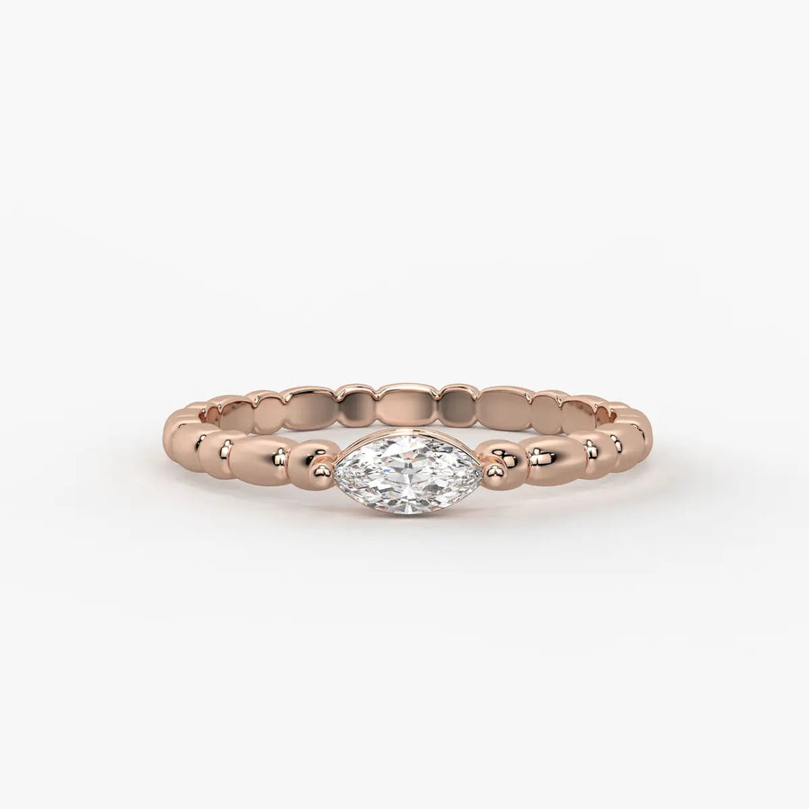 Sienna Marquise Beaded Ring