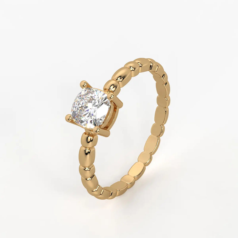 Daphne Cushion Solitaire Ring