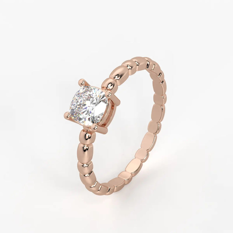 Daphne Cushion Solitaire Ring