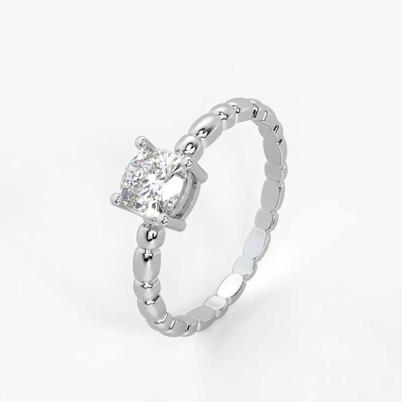 Daphne Cushion Solitaire Ring