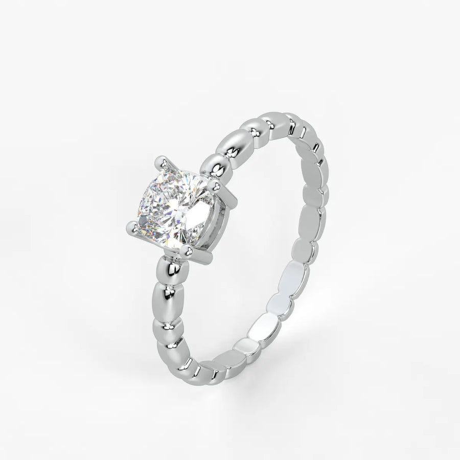 Daphne Cushion Solitaire Ring