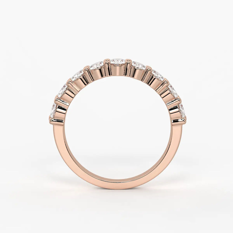 Oval Eternity Studded Ring