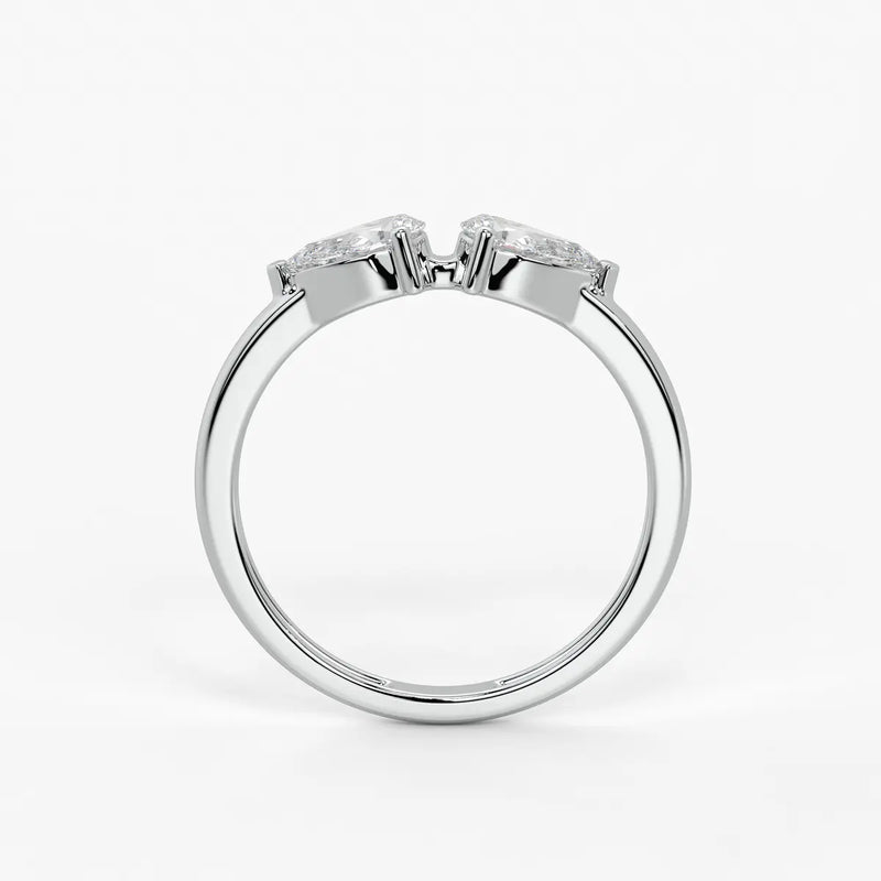 Pear Duo Studded Ring
