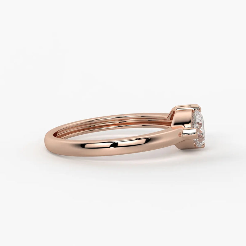 Twin Pear Diamond Ladies Ring