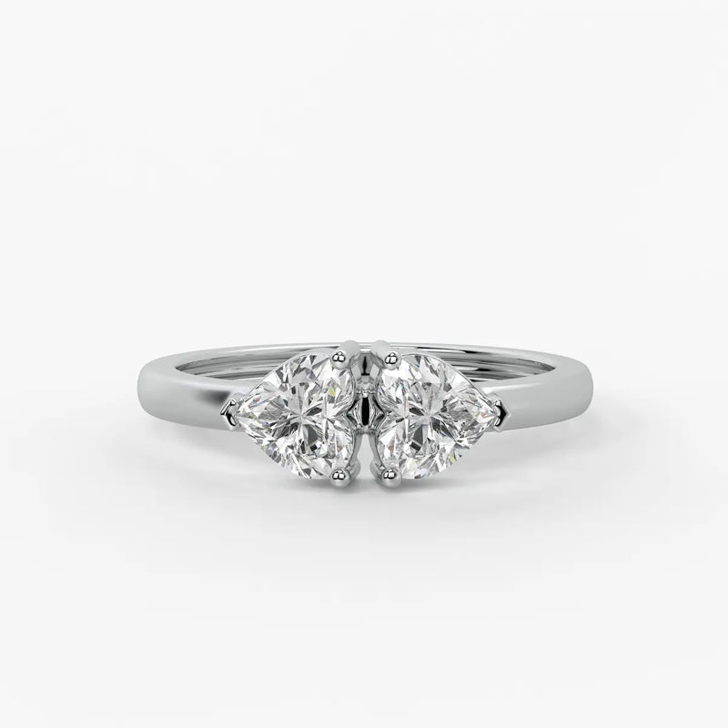 Twin Pear Diamond Ladies Ring