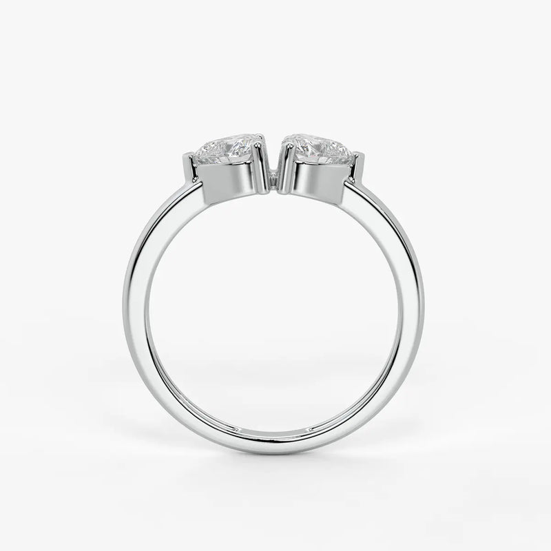 Twin Pear Diamond Ladies Ring