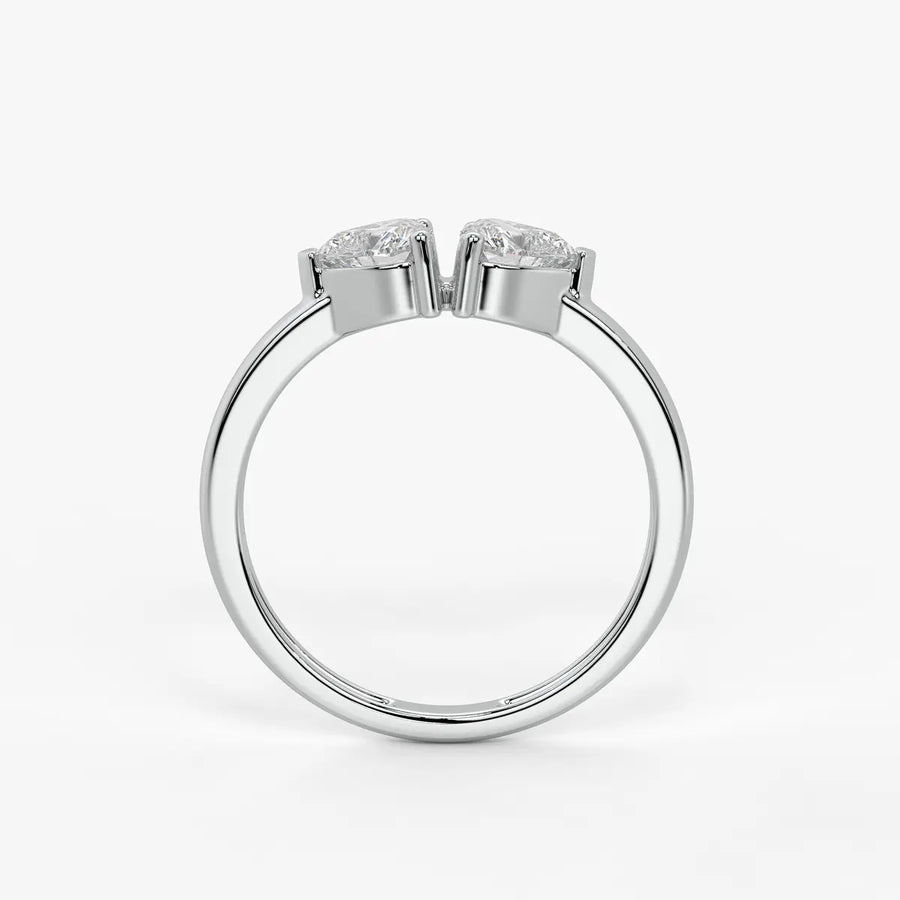 Twin Pear Diamond Ladies Ring