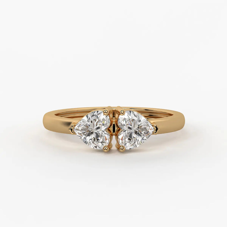 Twin Pear Diamond Ladies Ring