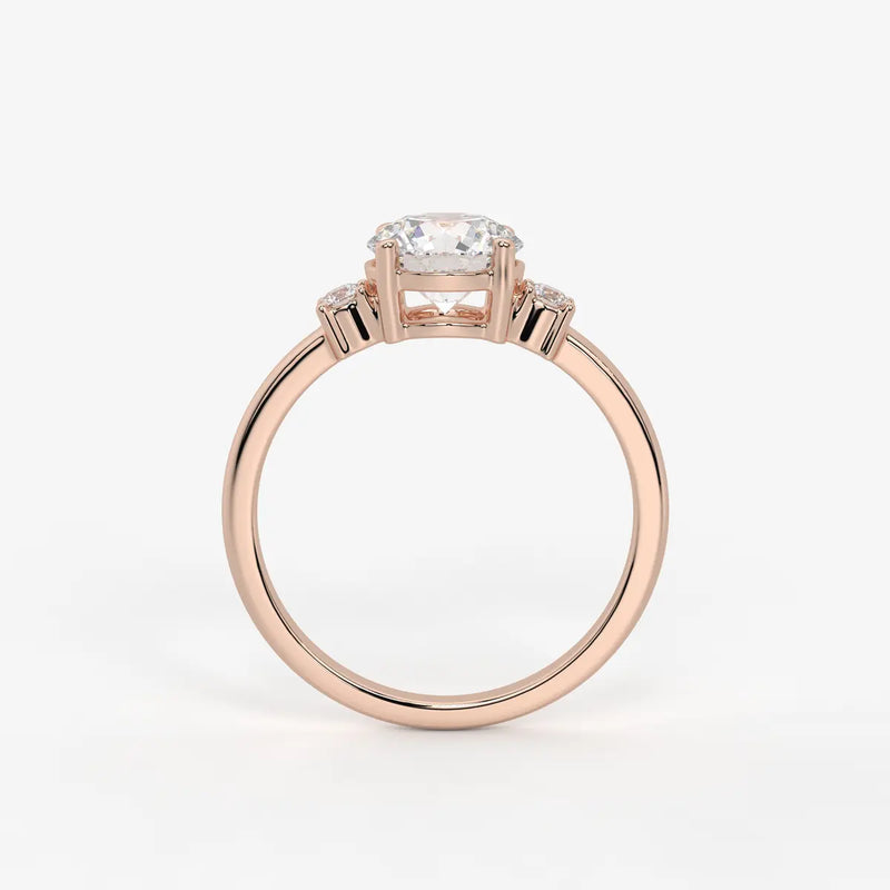 Orlienne Round Accent Diamond Ring