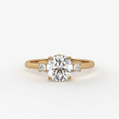 Orlienne Round Accent Diamond Ring