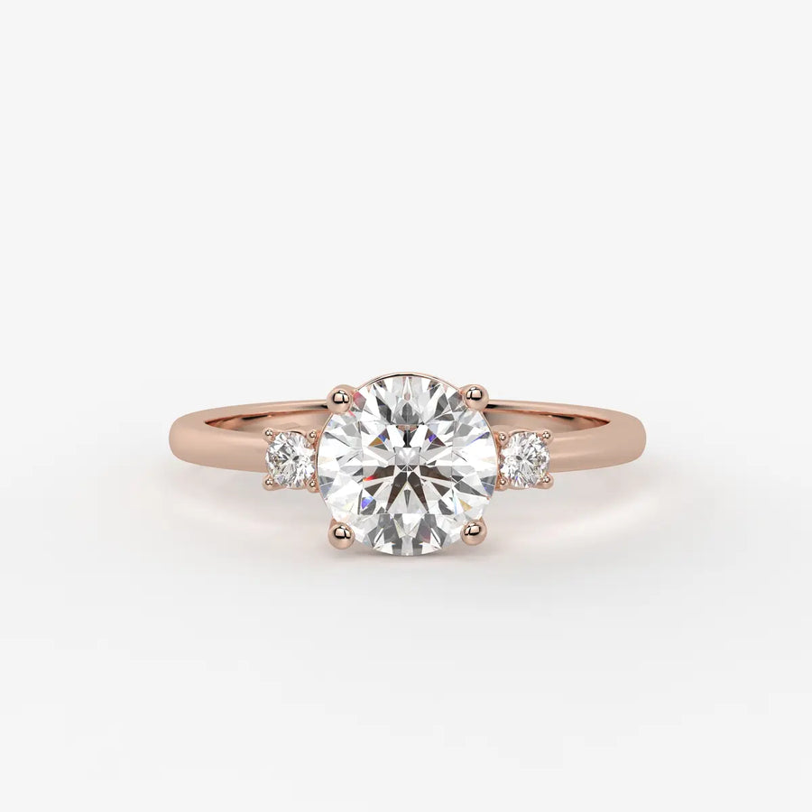 Orlienne Round Accent Diamond Ring