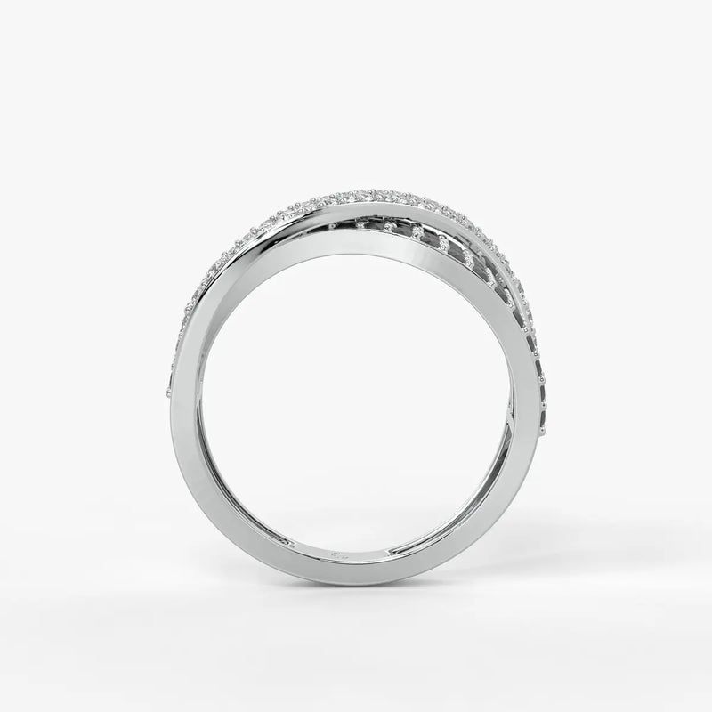 Veyra Noir Crisscross Ring