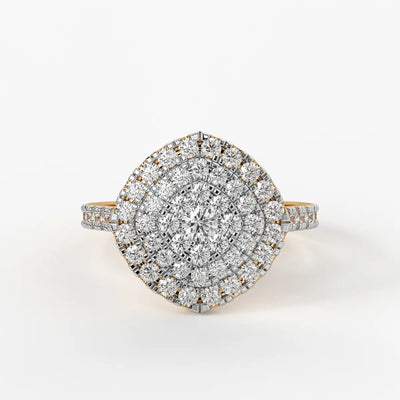 Floral Halo Statement Ladies Ring