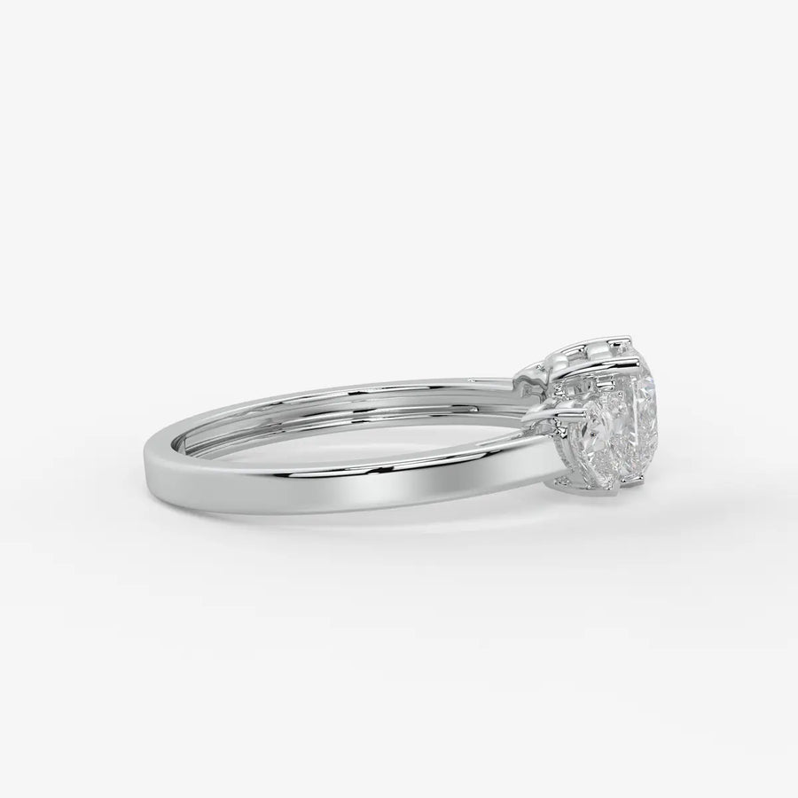 Velmora Heart Trio Diamond Ring