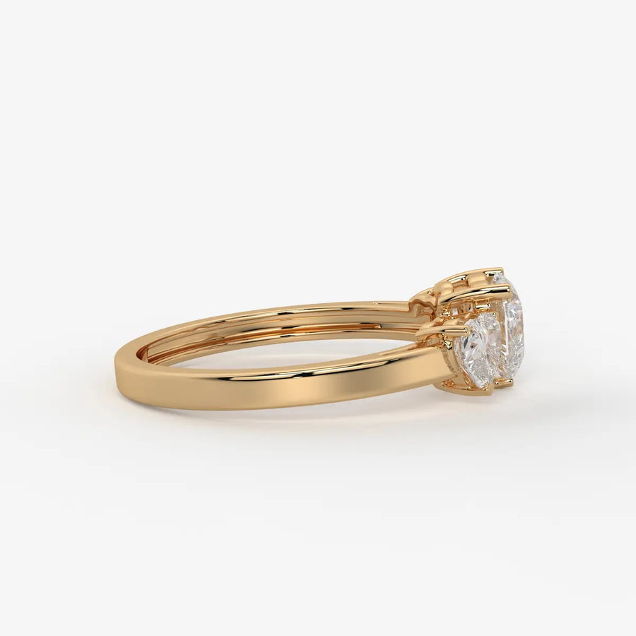 Velmora Heart Trio Diamond Ring