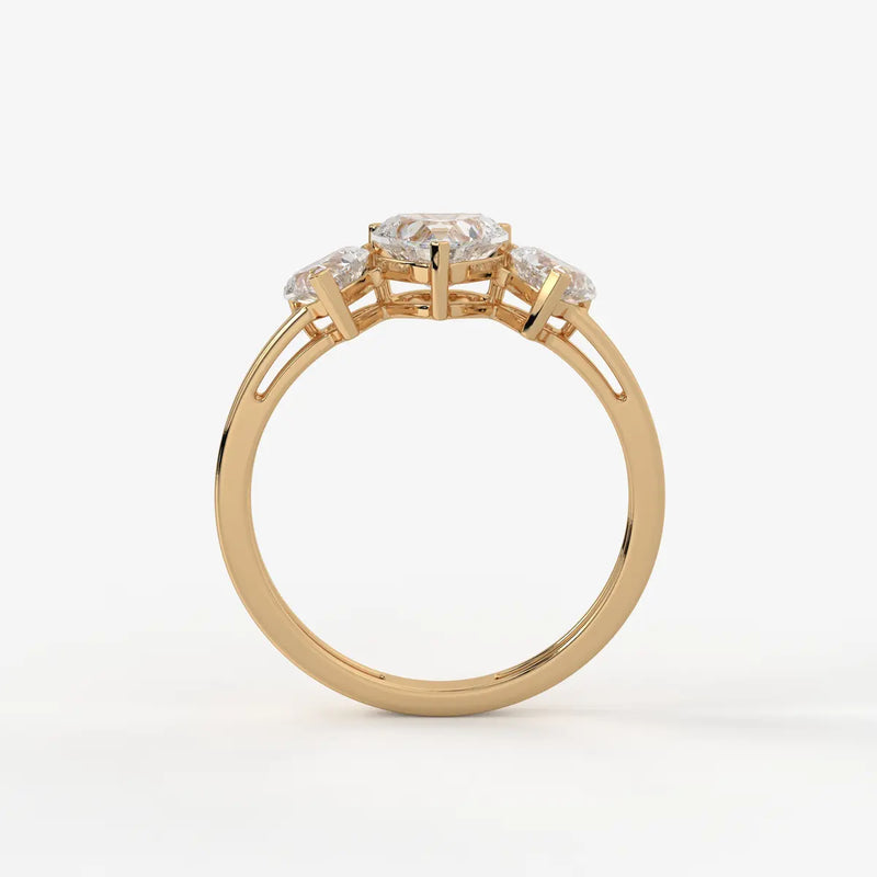 Velmora Heart Trio Diamond Ring