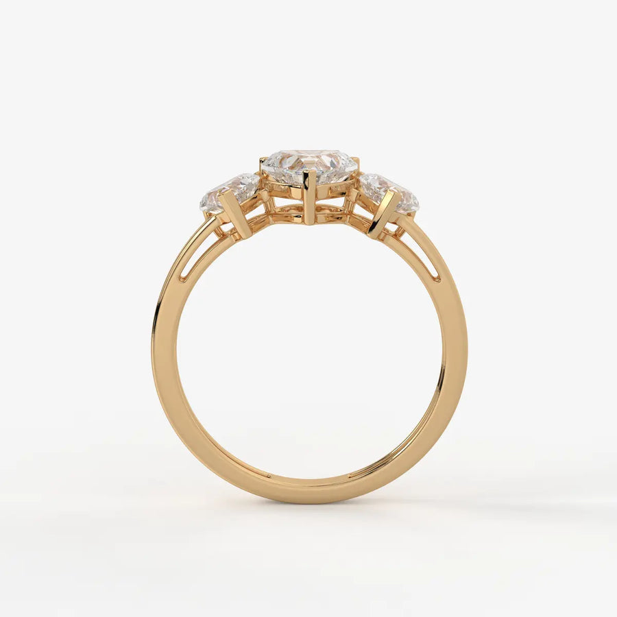 Velmora Heart Trio Diamond Ring
