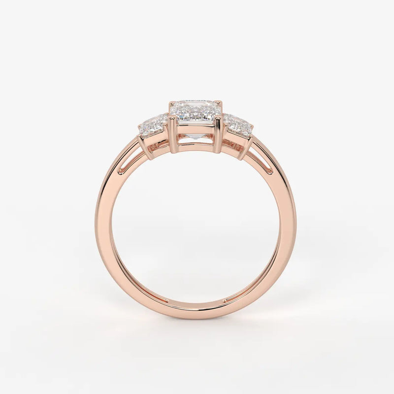 Serelisse Emerald Trio Diamond Ring