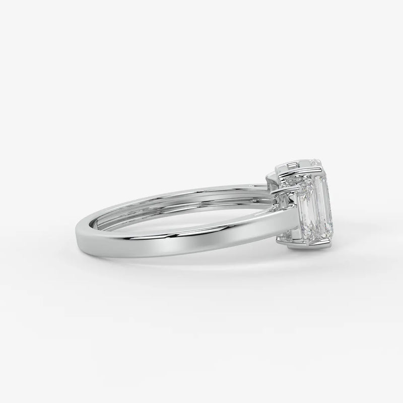 Serelisse Emerald Trio Diamond Ring