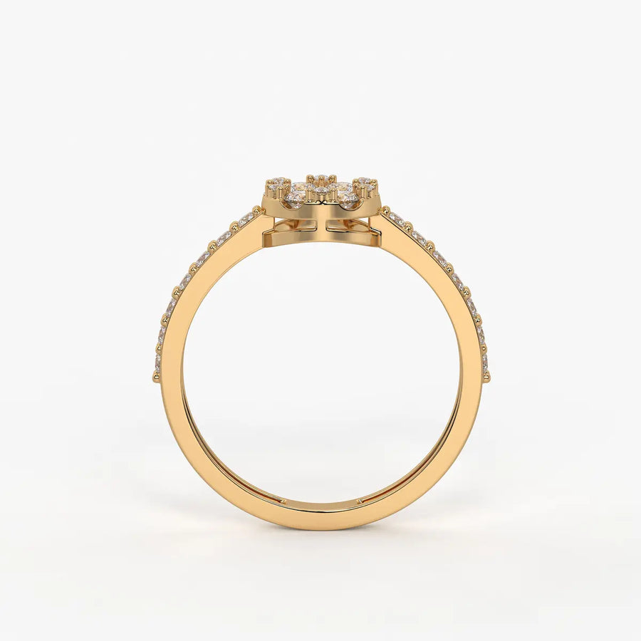 Florielle Bloom Cluster Diamond Ring