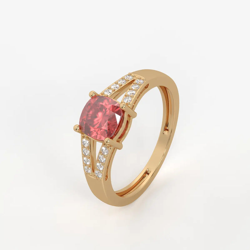 Rosea Lumiere Solitaire Ring