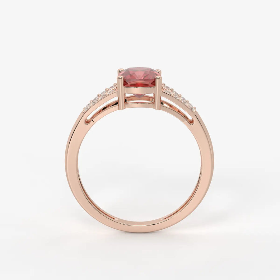 Rosea Lumiere Solitaire Ring