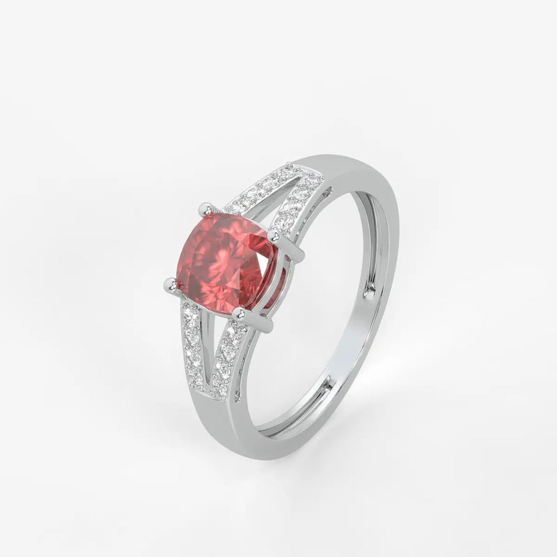 Rosea Lumiere Solitaire Ring