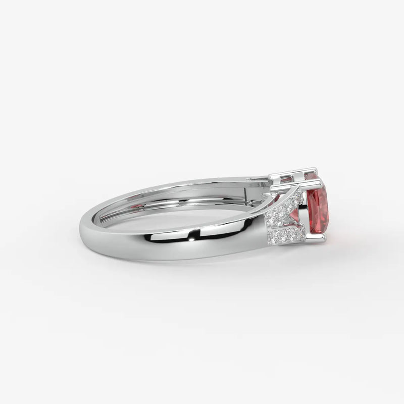 Rosea Lumiere Solitaire Ring