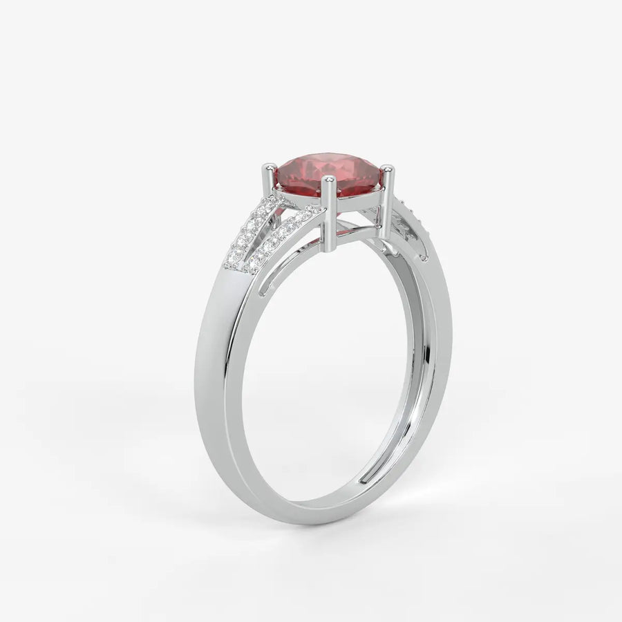 Rosea Lumiere Solitaire Ring