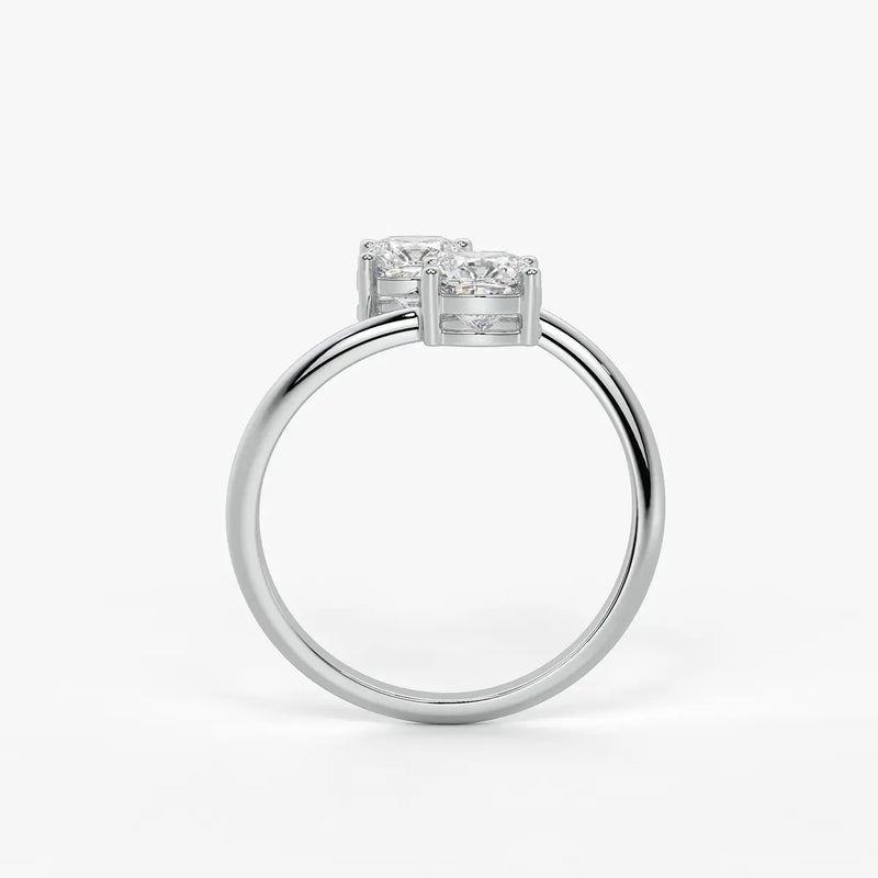 The Seraphina Cushion Twin Ring