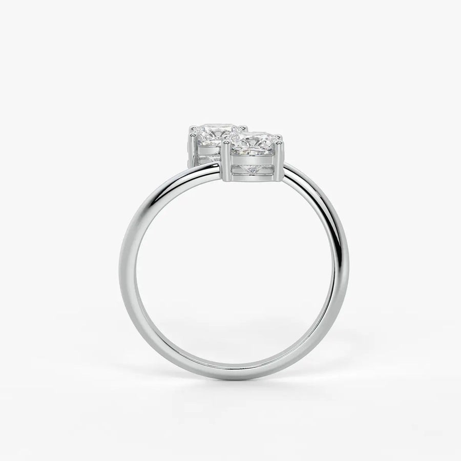 The Seraphina Cushion Twin Ring