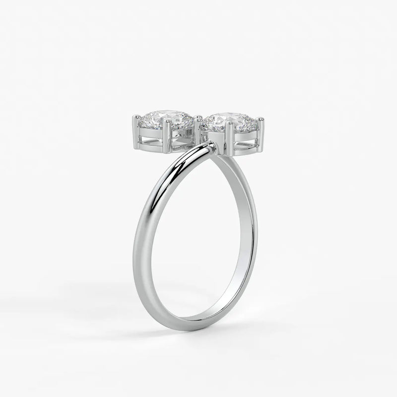 The Seraphina Cushion Twin Ring