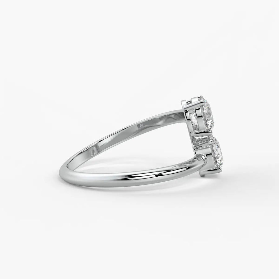 Aira Round Dual-Stone Ring