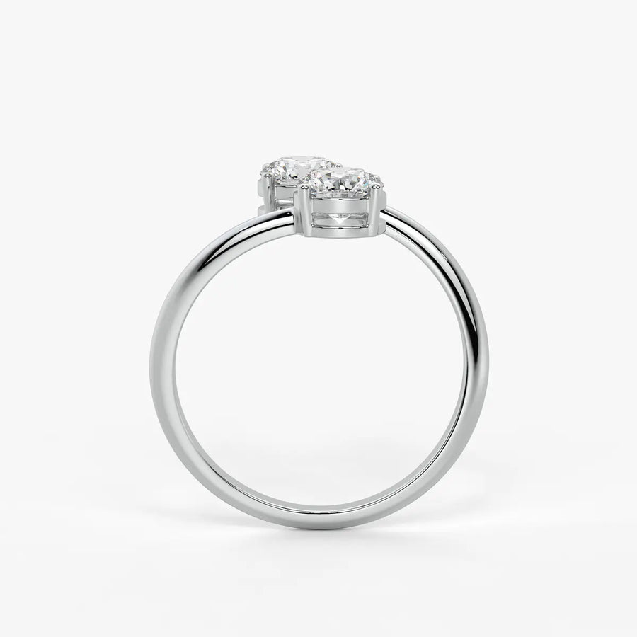 Aira Round Dual-Stone Ring