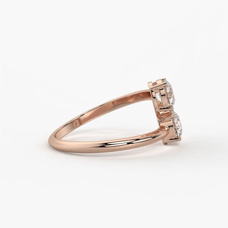 Aira Round Dual-Stone Ring