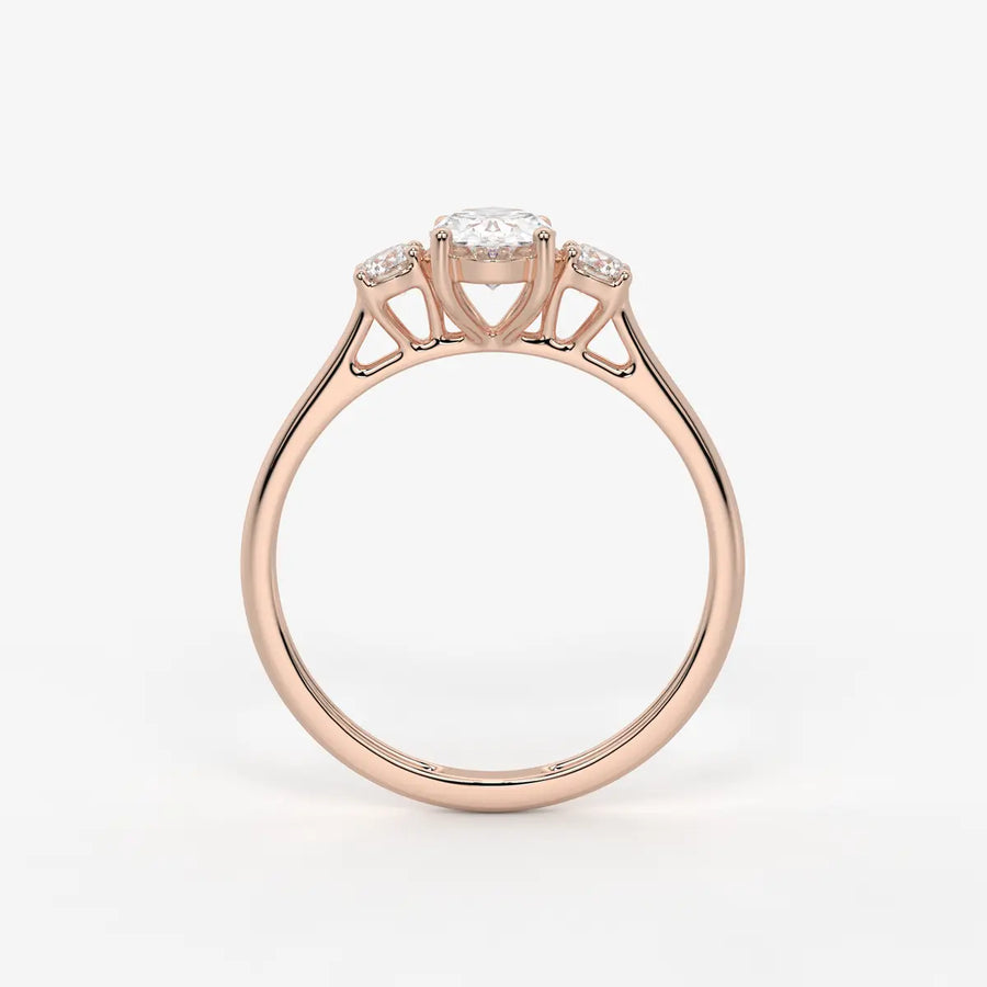 Elara Midnight Dew Oval Ring
