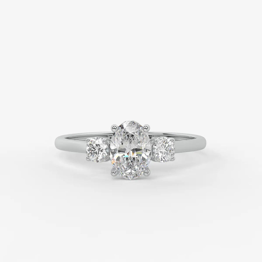 Elara Midnight Dew Oval Ring