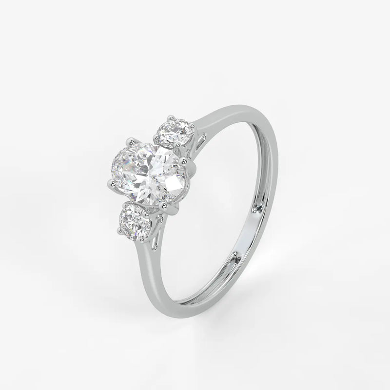 Elara Midnight Dew Oval Ring