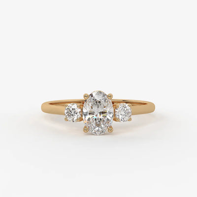 Elara Midnight Dew Oval Ring