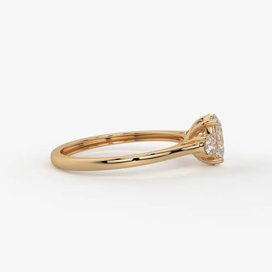 Elara Midnight Dew Oval Ring