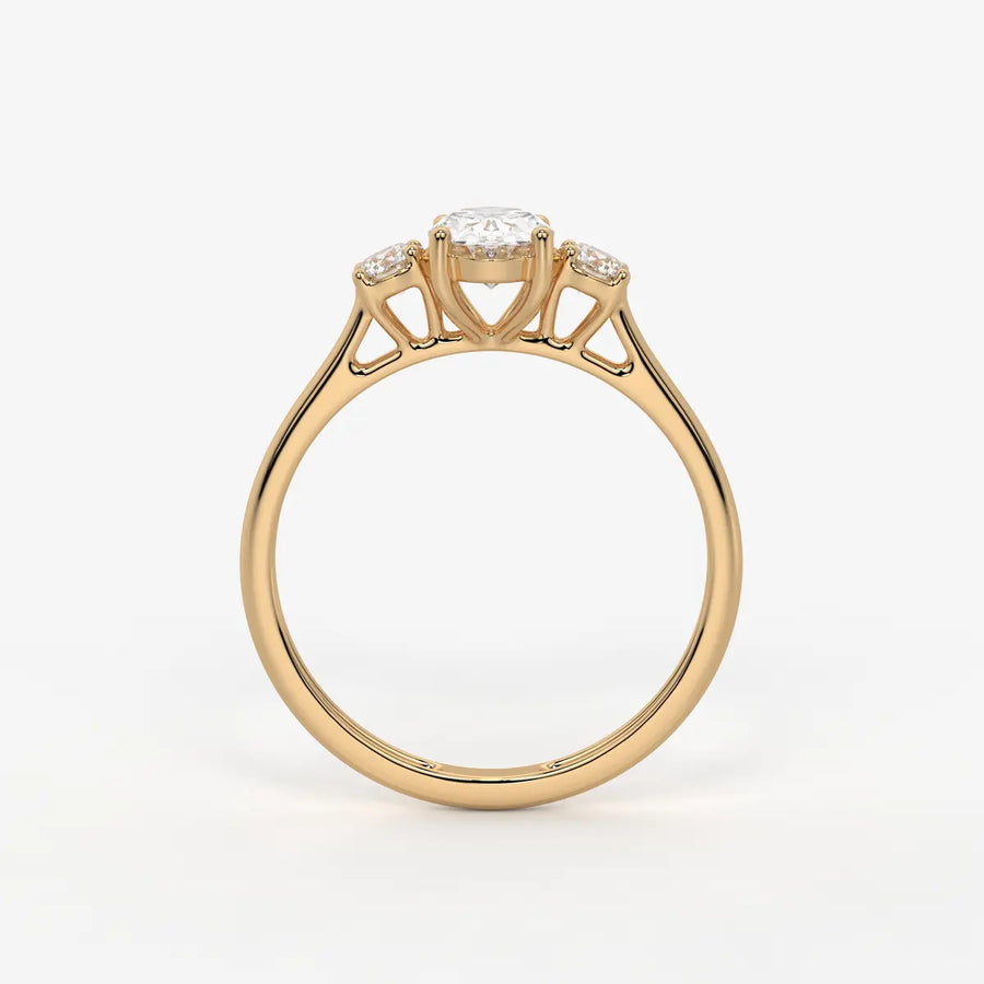 Elara Midnight Dew Oval Ring