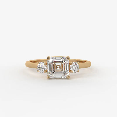 Zinnia Radiant Glitz Trio Ring