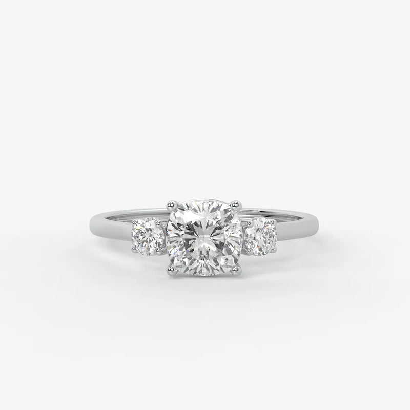 Elysian Cushion Grace Trio Ring