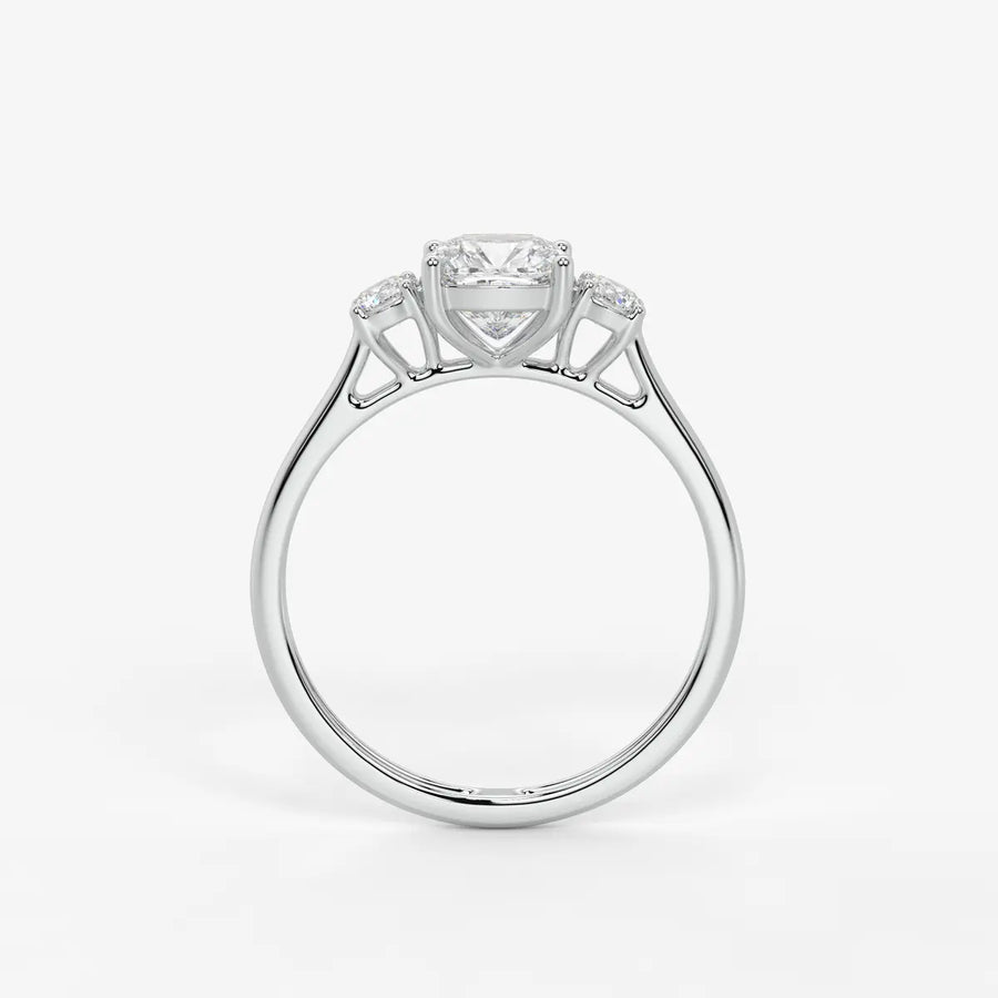 Elysian Cushion Grace Trio Ring
