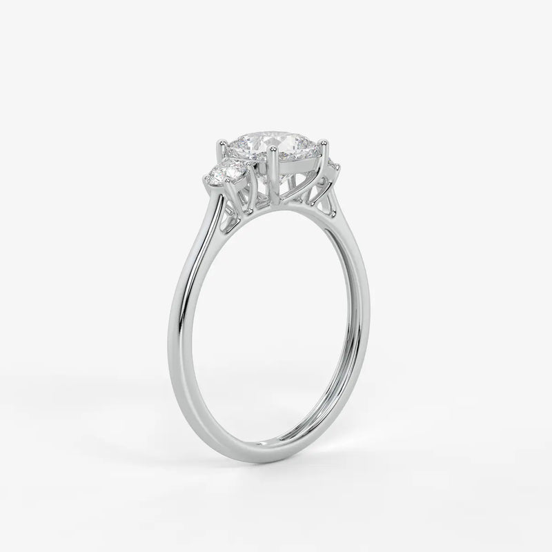 Elysian Cushion Grace Trio Ring