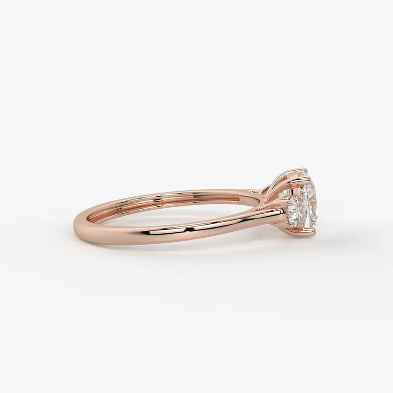 Elysian Cushion Grace Trio Ring