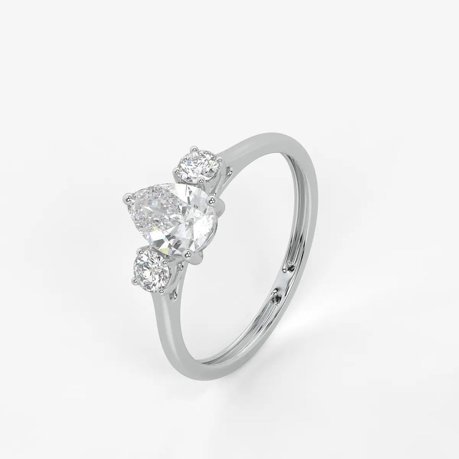 Seraphina Pear Brilliance Trio Ring