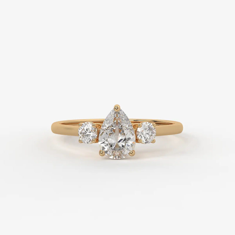 Seraphina Pear Brilliance Trio Ring