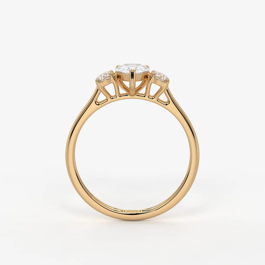 Seraphina Pear Brilliance Trio Ring